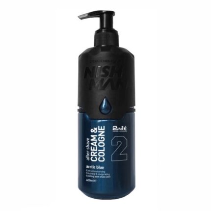 nishman 02 after shave cream cologne arctic blue 400 ml