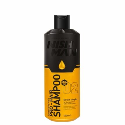 nishman 02 pro hair shampoo keratin complex 400 ml